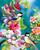 5D Diamond Painting Two Birds in the Flowers Kit