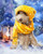 5D Diamond Painting Yellow Scarf Dog in the Snow Kit