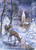 5D Diamond Painting White Church and Deer Kit