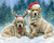 5D Diamond Painting Two Christmas Puppies Kit