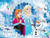 5D Diamond Painting Anna and Elsa Snowman Kit