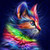 5D Diamond Painting Rainbow Kitten Kit