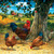 5D Diamond Painting Chickens Under the Tree Kit