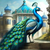 5D Diamond Painting Castle Peacock Kit