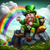 5D Diamond Painting Leprechaun Man Rainbow Kit