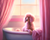 5D Diamond Painting Pink Poodle Bath Kit