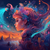 5D Diamond Painting Swirling Fantasy Girl Kit