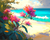 5D Diamond Painting Abstract Beach Plant Kit