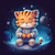 5D Diamond Painting Astronaut Kitten Kit