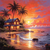 5D Diamond Painting Sunset Beach House Kit