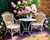 5D Diamond Painting Pink Rose Table and Chairs Kit