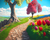 5D Diamond Painting Tulip and Tree Pathway Kit