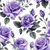 5D Diamond Painting Purple Rose Pattern Kit