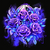 5D Diamond Painting Five Purple Roses Kit