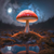 5D Diamond Painting Moonlight Mushroom Kit