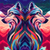 5D Diamond Painting Two Wolf Abstract Kit