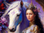 5D Diamond Painting White Horse Princess Kit