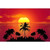 5D Diamond Painting Red Sunset Palm Trees Kit