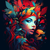 5D Diamond Painting Girl with Leaf Hair Kit