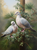 5D Diamond Painting Two Doves in the Leaves Kit