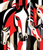 5D Diamond Painting Black, White, and Red Abstract Horses Kit