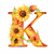 5D Diamond Painting Sunflower Letter K Kit