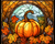 5D Diamond Painting Abstract Blue Sky Pumpkin Kit