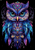 5D Diamond Painting Blue Feather Abstract Owl Kit