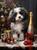 5D Diamond Painting Christmas Celebration Puppy Kit