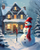 5D Diamond Painting Yard Lantern Snowman Kit