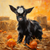 5D Diamond Painting Abstract Black Baby Goat Kit