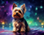 5D Diamond Painting Sparkling Lights Yorkie Kit