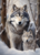 5D Diamond Painting Adult and Young Wolf Kit