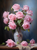 5D Diamond Painting Frost Vase of Pink Flowers Kit