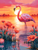 5D Diamond Painting Flowers and Flamingo Kit