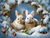 5D Diamond Painting Branch Wreath Bunnies Kit