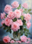 5D Diamond Painting Glass of Pink Roses and Leaves Kit