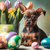 5D Diamond Painting Min Pin Easter Puppy Kit