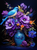 5D Diamond Painting Blue Bird Vase of Flowers Kit