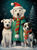 5D Diamond Painting Three Christmas Dogs in the Snow Kit