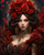 5D Diamond Painting Red Rose Crown Girl Kit