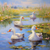 5D Diamond Painting Four Geese Swimming Kit