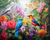 5D Diamond Painting Three Flower Garden Birds Kit