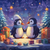 5D Diamond Painting Presents and Two Penguins Kit