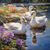 5D Diamond Painting Three Geese at Waters Edge Kit