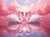 5D Diamond Painting White Swans and Pink Clouds Kit