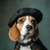 5D Diamond Painting Beret Beagle Kit