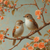 5D Diamond Painting Two Little Birds Sitting on a Branch Kit