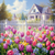 5D Diamond Painting White House and Tulips Kit