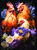 5D Diamond Painting Purple Flower Chickens Kit